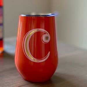 Stainless Wine Tumbler, Orange, Letter C, Target, Opalhouse, Drinkware, Bareware